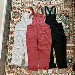 Bundle of 3 Aerie Overalls